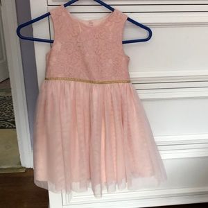 Girls dress in a beautiful ballet pink color!